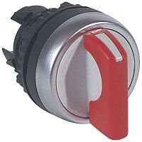 Переключатель с рукояткой - Osmoz - для комплектации - без подсветки - IP 66 - 2 положения с фиксацией - красный | код 023901 |  Legrand